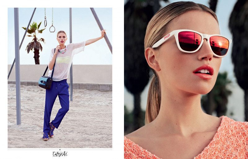 Cato van Ee featured in  the Galeries Lafayette advertisement for Spring/Summer 2013