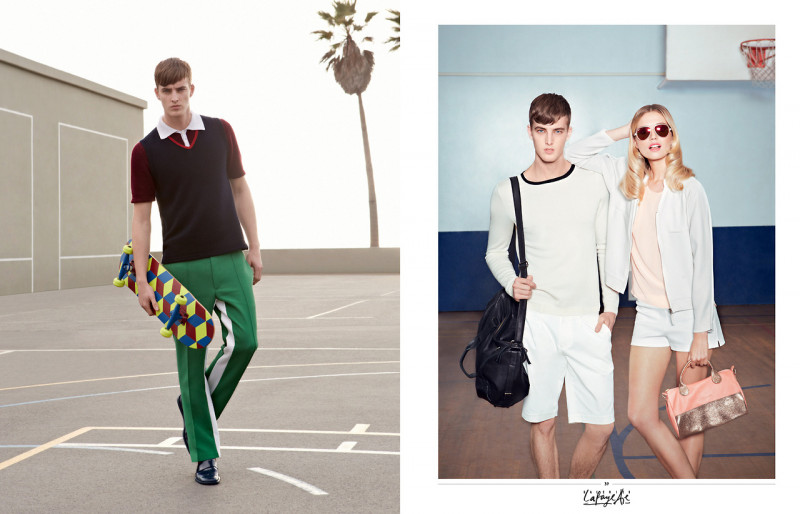 Cato van Ee featured in  the Galeries Lafayette advertisement for Spring/Summer 2013