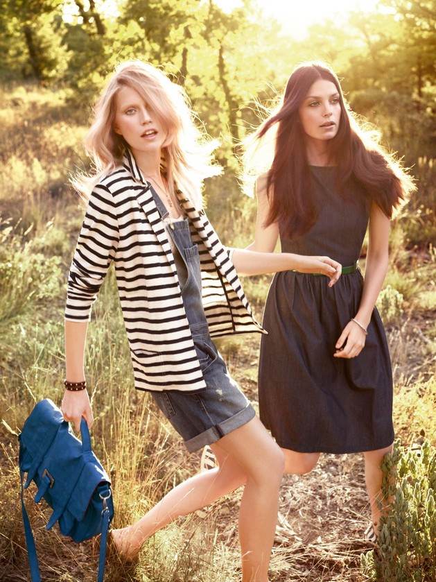 Cato van Ee featured in  the s.Oliver advertisement for Spring/Summer 2012