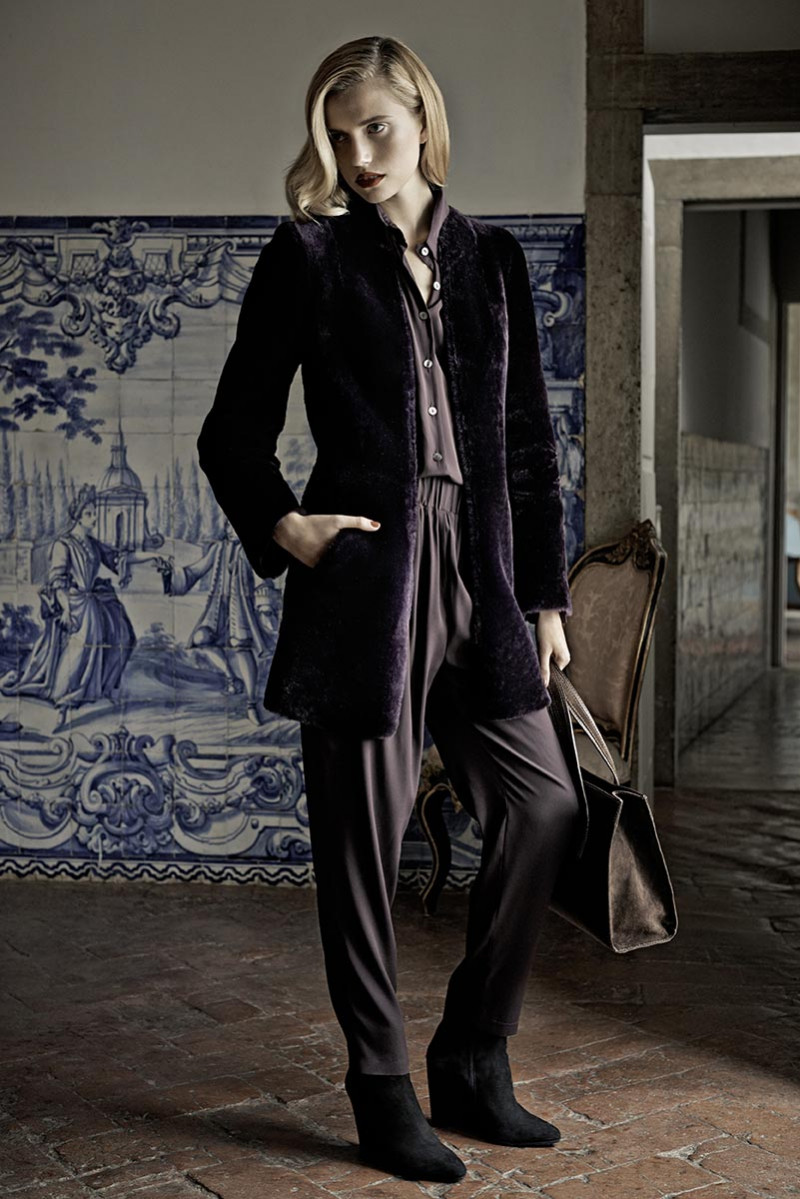 Cato van Ee featured in  the Scapa advertisement for Autumn/Winter 2013