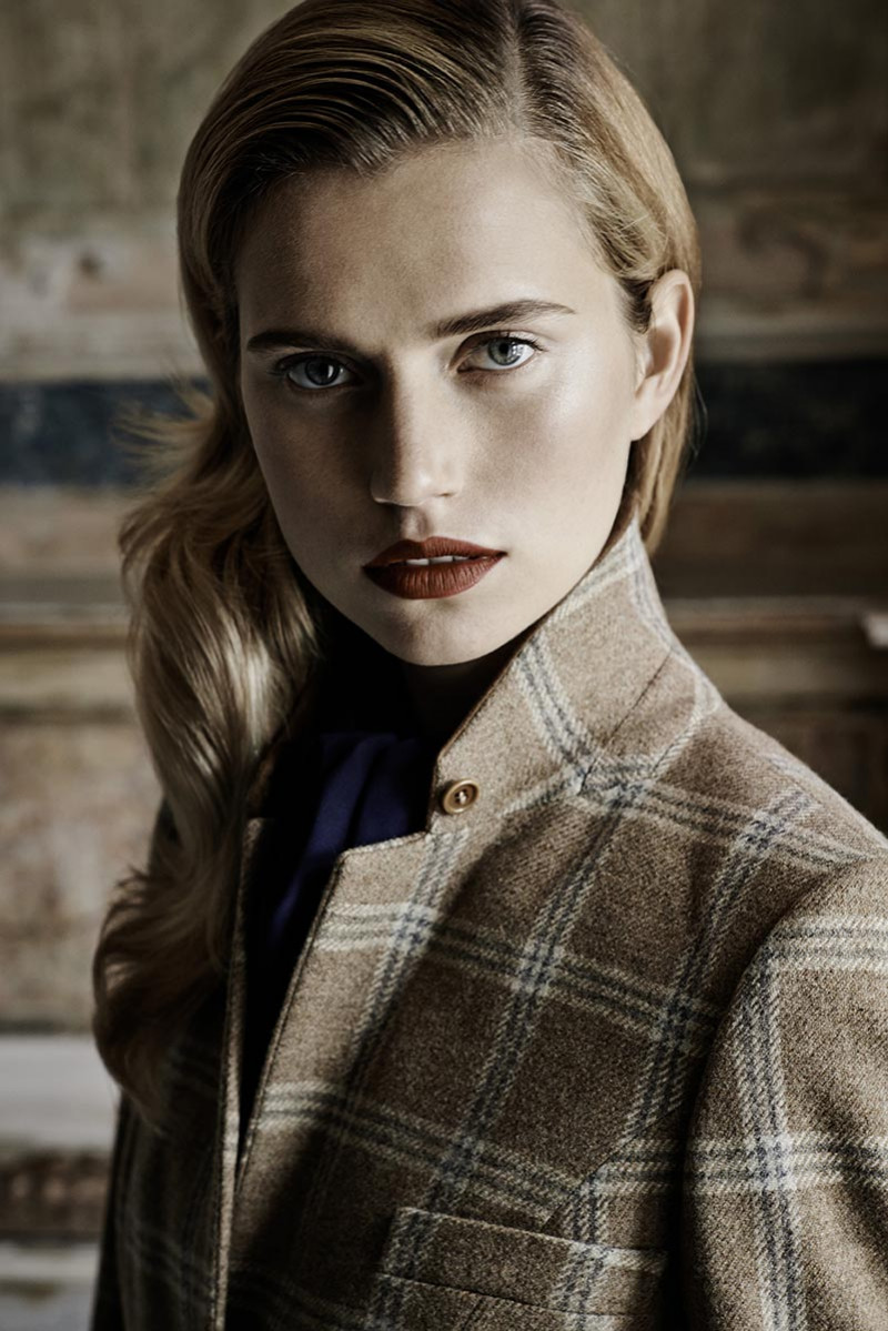 Cato van Ee featured in  the Scapa advertisement for Autumn/Winter 2013