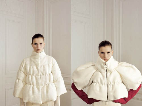 Cato van Ee featured in  the Moncler Gamme Rouge lookbook for Autumn/Winter 2008