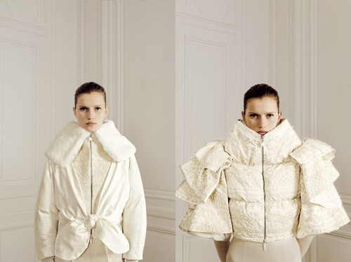 Cato van Ee featured in  the Moncler Gamme Rouge lookbook for Autumn/Winter 2008