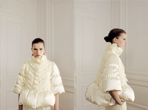 Cato van Ee featured in  the Moncler Gamme Rouge lookbook for Autumn/Winter 2008