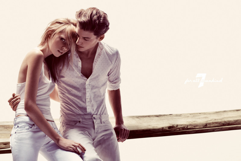 Cato van Ee featured in  the 7 For All Mankind advertisement for Spring/Summer 2010