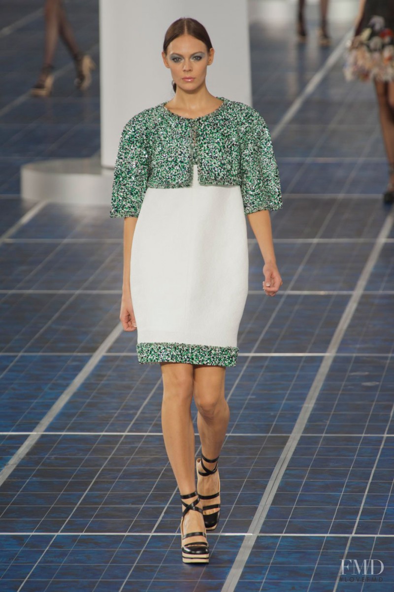 Kinga Rajzak featured in  the Chanel fashion show for Spring/Summer 2013