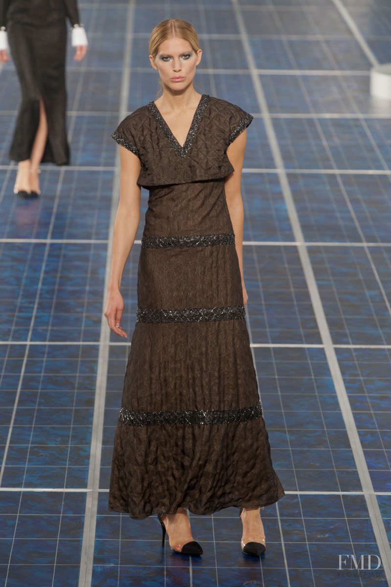 Iselin Steiro featured in  the Chanel fashion show for Spring/Summer 2013
