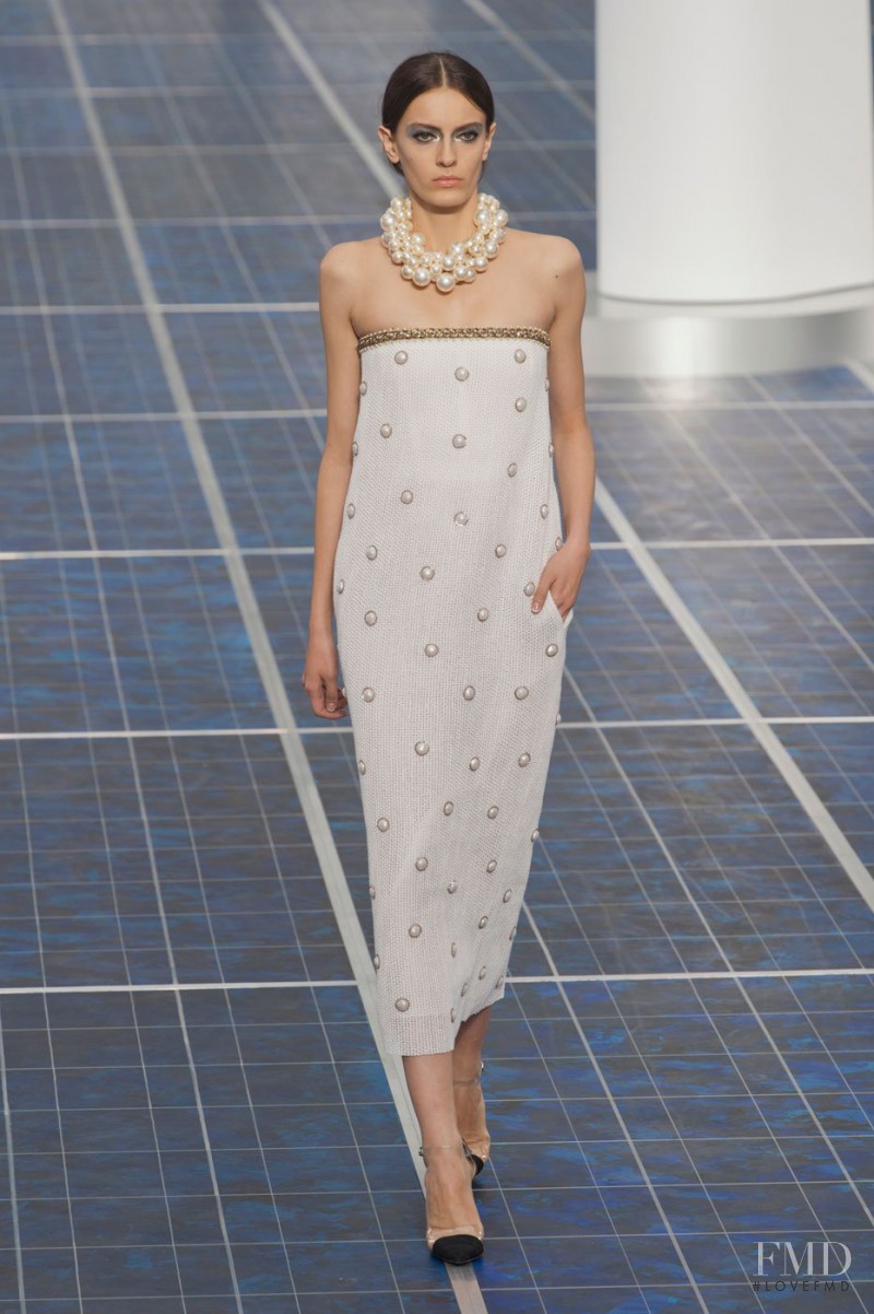 Erjona Ala featured in  the Chanel fashion show for Spring/Summer 2013
