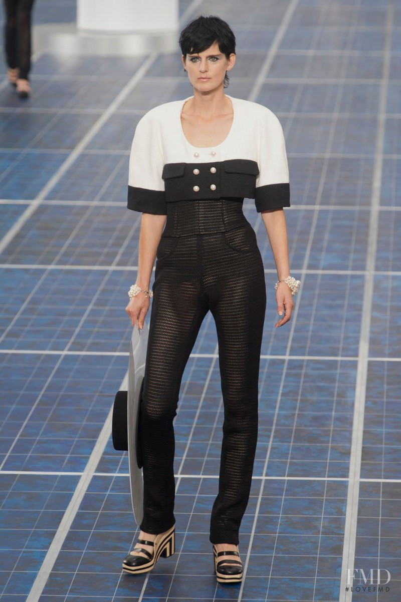 Stella Tennant featured in  the Chanel fashion show for Spring/Summer 2013