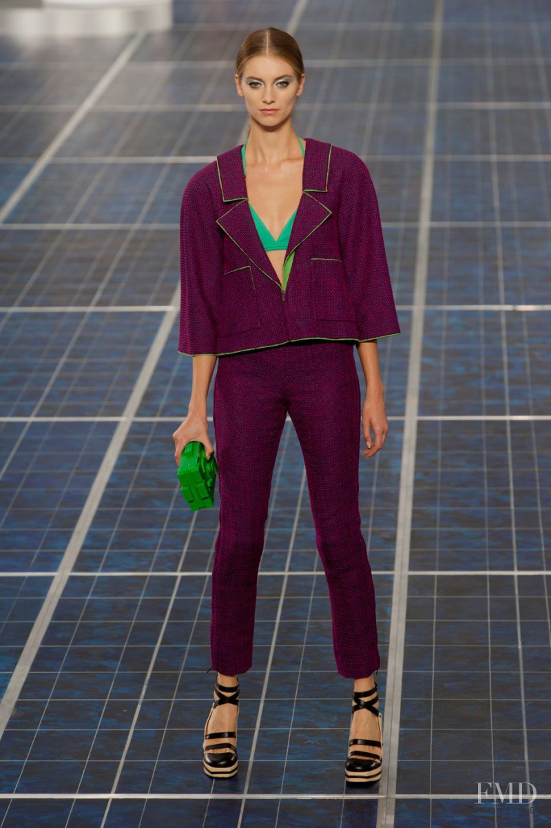 Iris van Berne featured in  the Chanel fashion show for Spring/Summer 2013