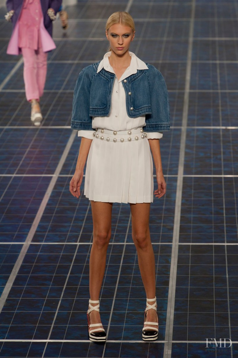 Juliana Schurig featured in  the Chanel fashion show for Spring/Summer 2013