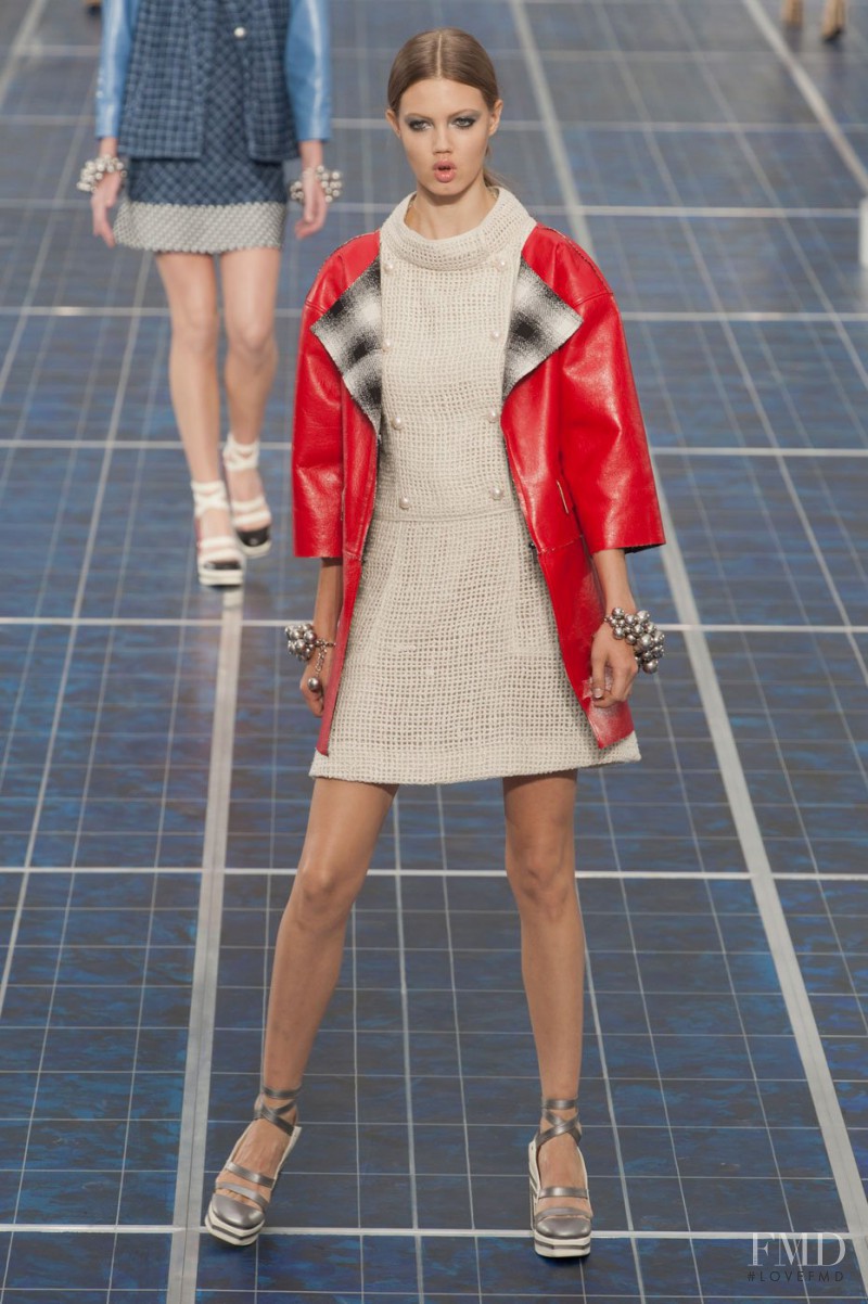 Lindsey Wixson featured in  the Chanel fashion show for Spring/Summer 2013