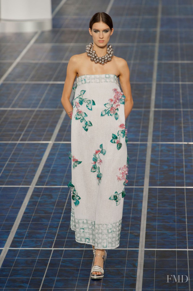 Marte Mei van Haaster featured in  the Chanel fashion show for Spring/Summer 2013