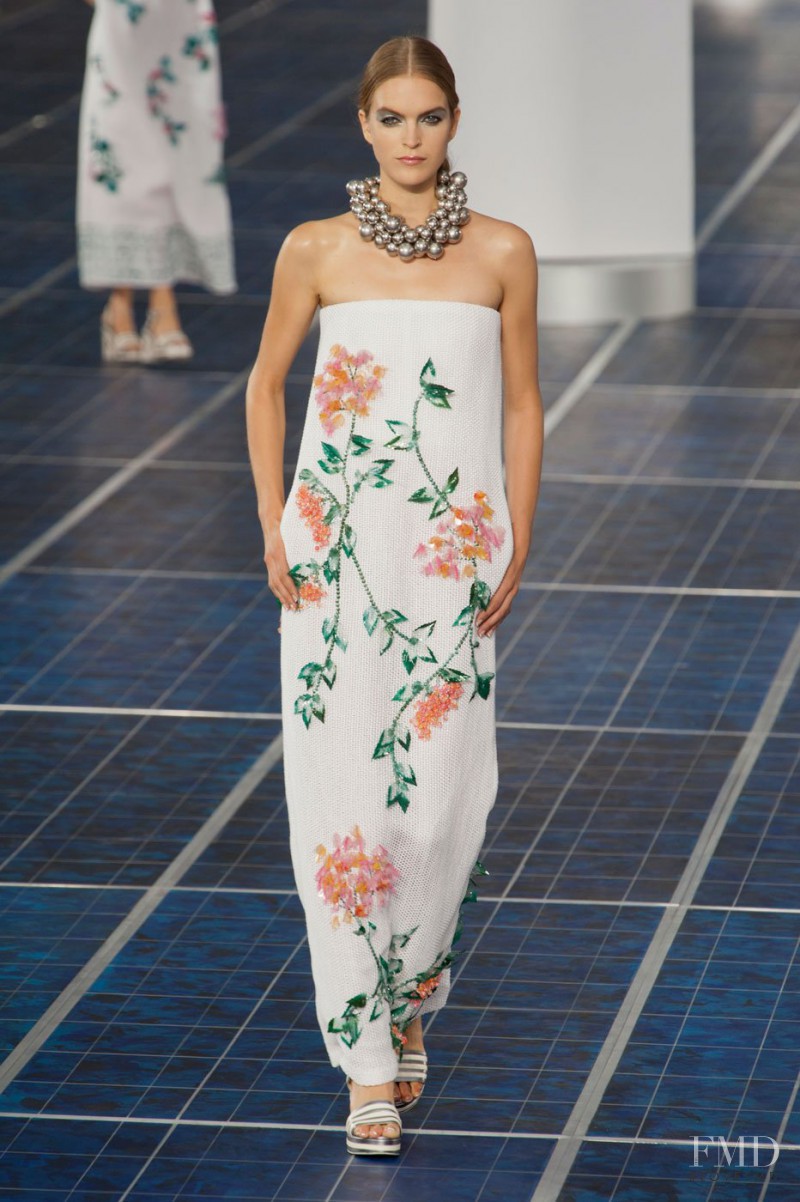 Mirte Maas featured in  the Chanel fashion show for Spring/Summer 2013