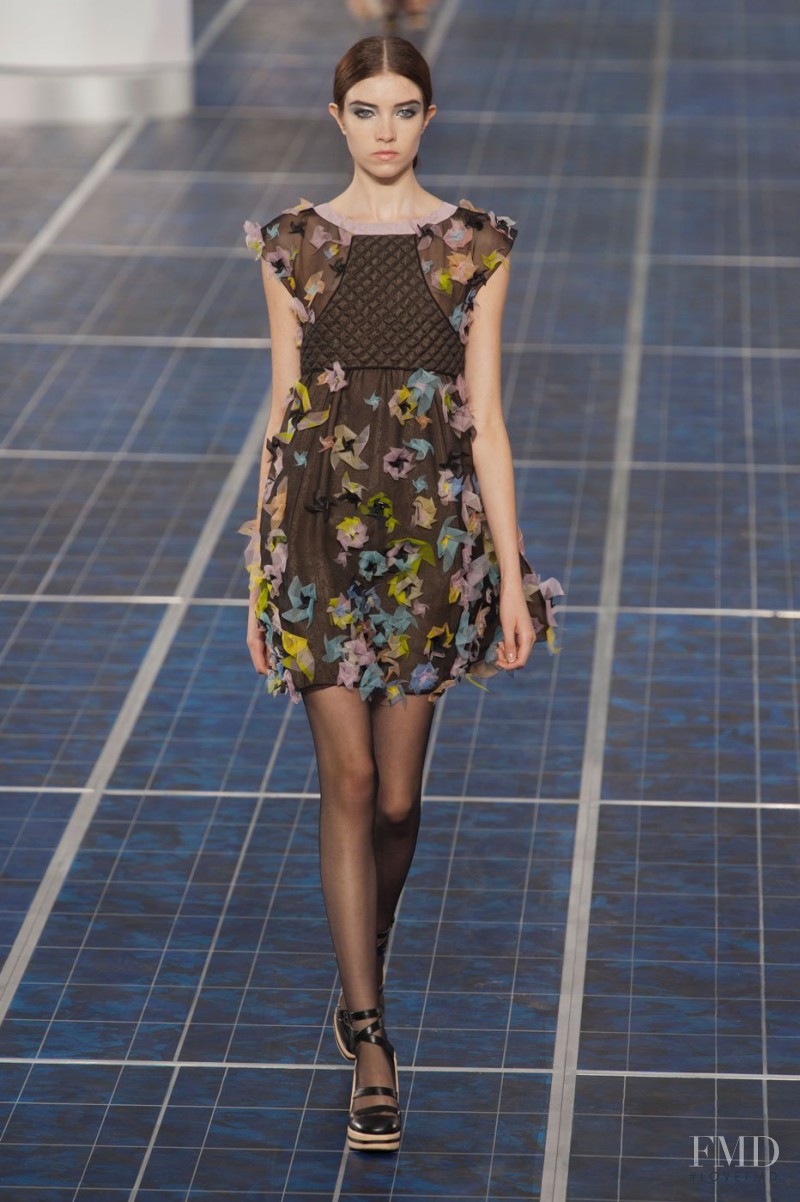 Grace Hartzel featured in  the Chanel fashion show for Spring/Summer 2013