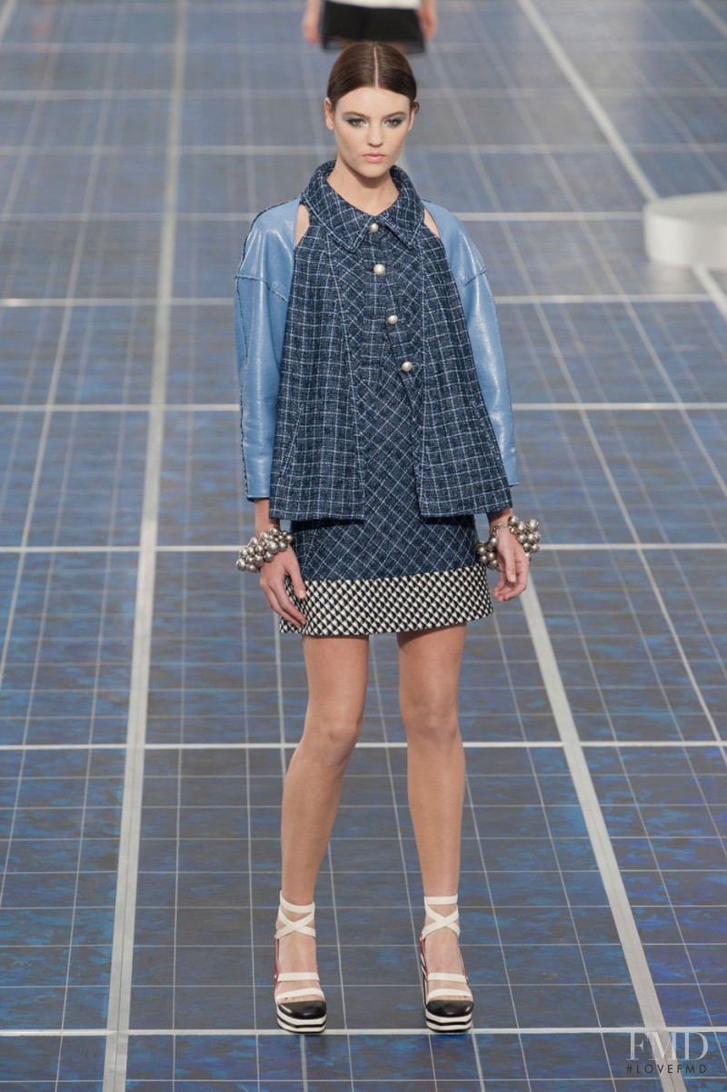 Montana Cox featured in  the Chanel fashion show for Spring/Summer 2013