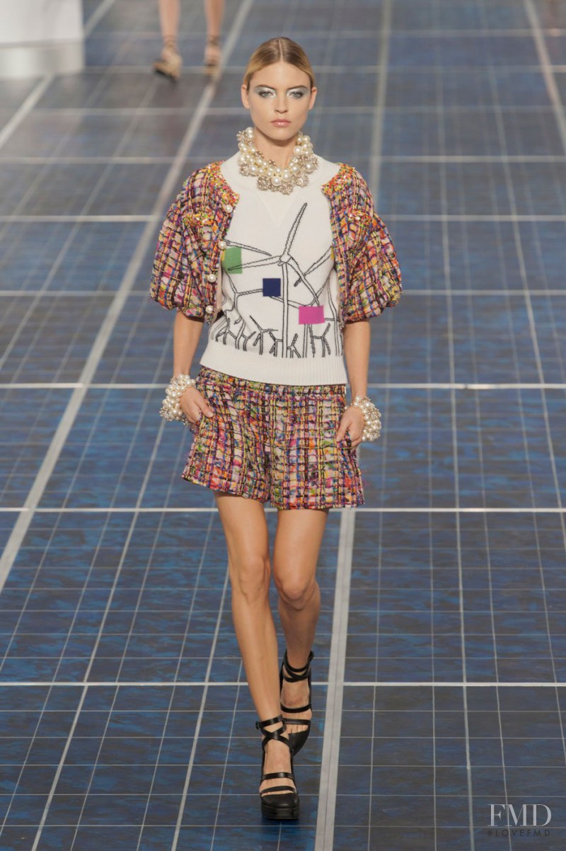 Martha Hunt featured in  the Chanel fashion show for Spring/Summer 2013