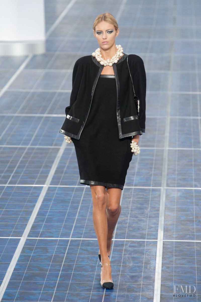 Anja Rubik featured in  the Chanel fashion show for Spring/Summer 2013