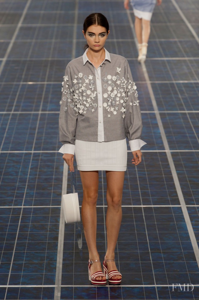 Antonina Vasylchenko featured in  the Chanel fashion show for Spring/Summer 2013