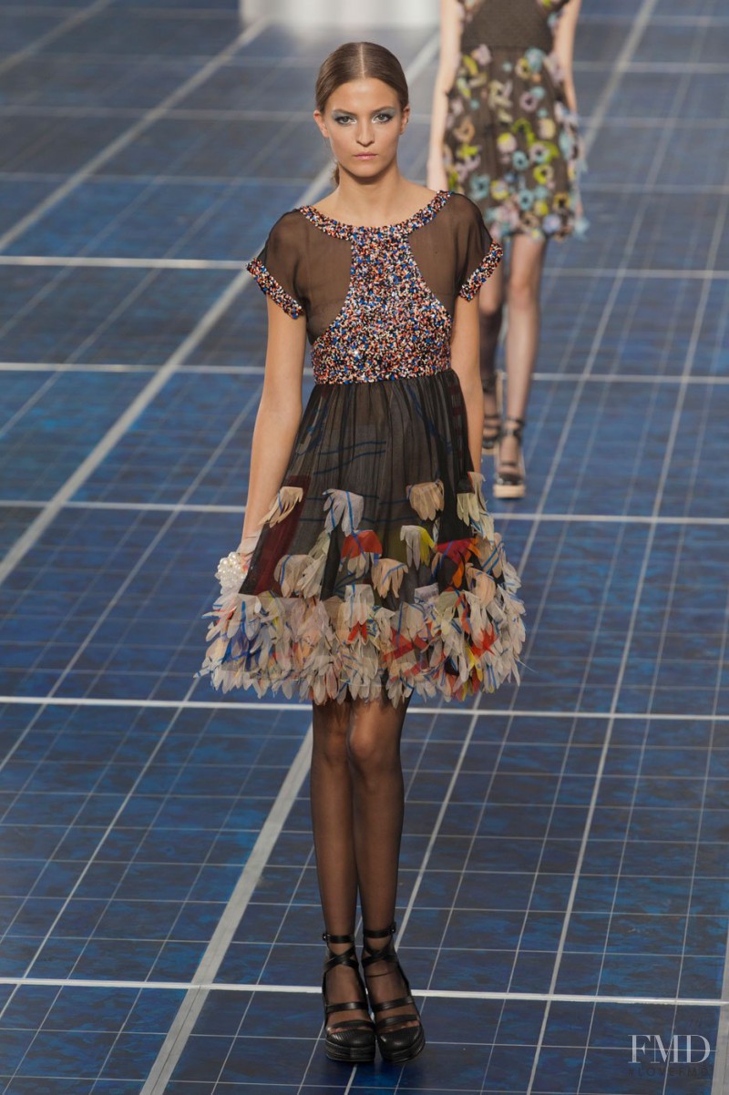 Emeline Ghesquiere featured in  the Chanel fashion show for Spring/Summer 2013