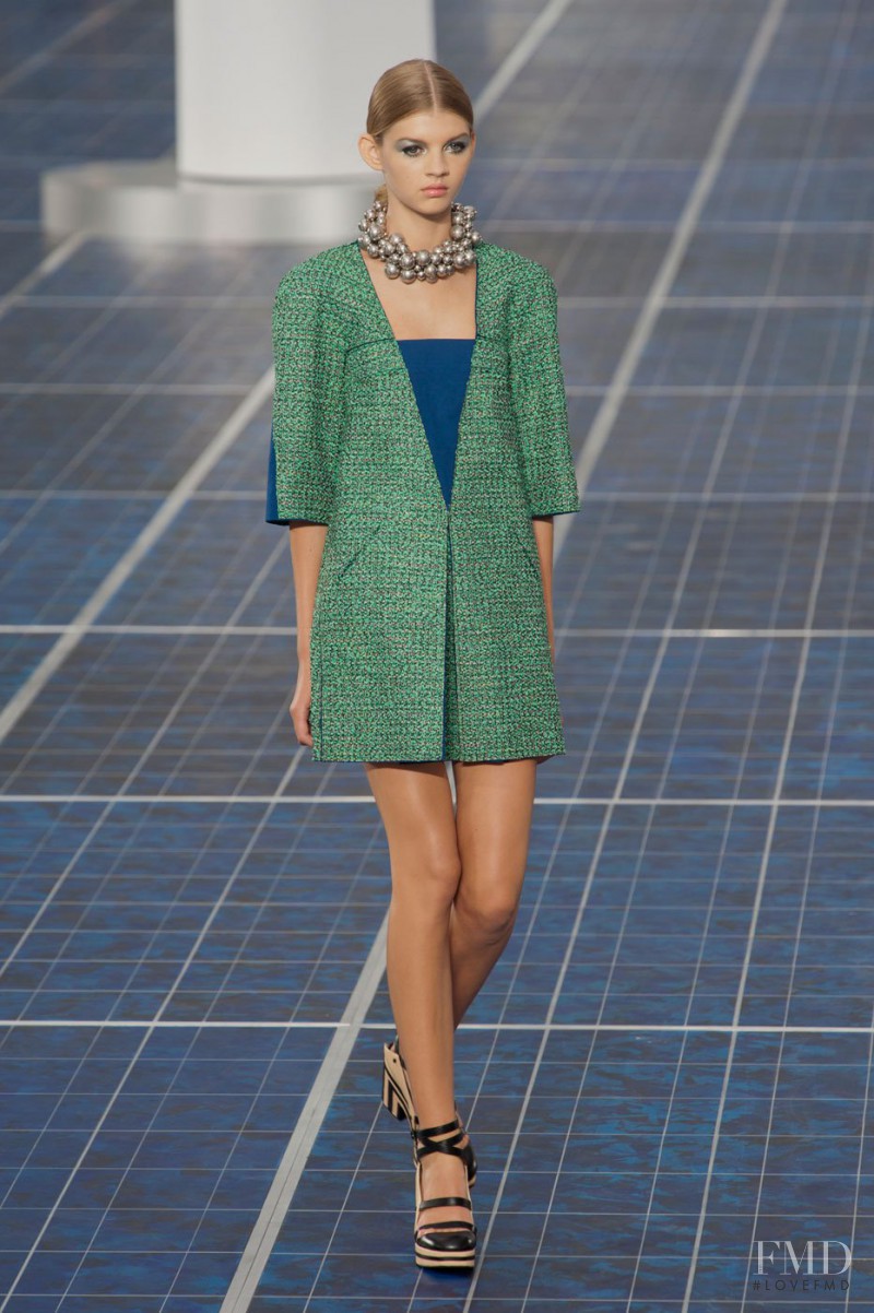 Lenka Varvarova featured in  the Chanel fashion show for Spring/Summer 2013