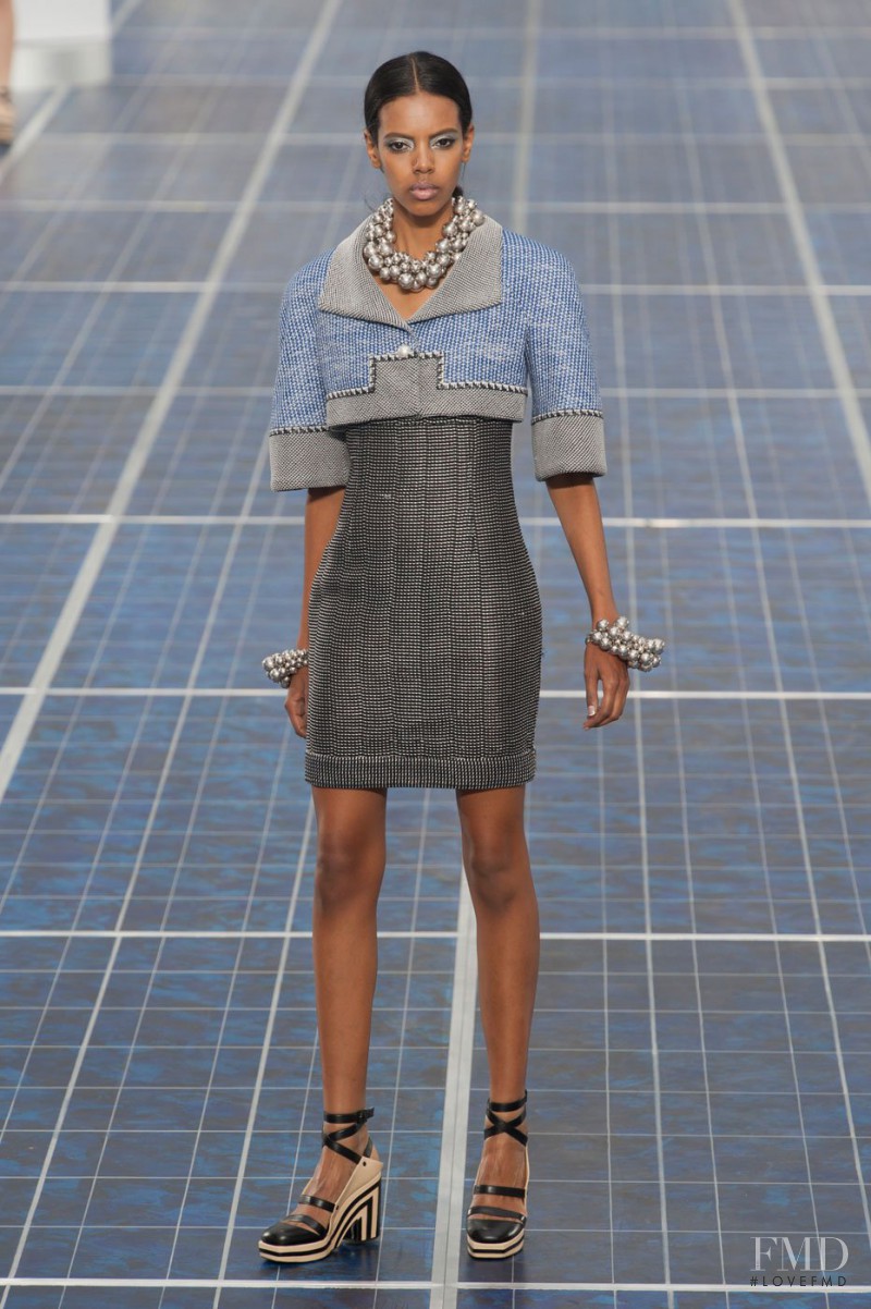 Grace Mahary featured in  the Chanel fashion show for Spring/Summer 2013
