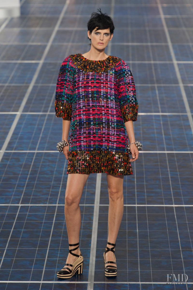 Stella Tennant featured in  the Chanel fashion show for Spring/Summer 2013