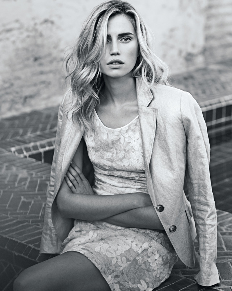 Cato van Ee featured in  the Scapa advertisement for Spring/Summer 2014
