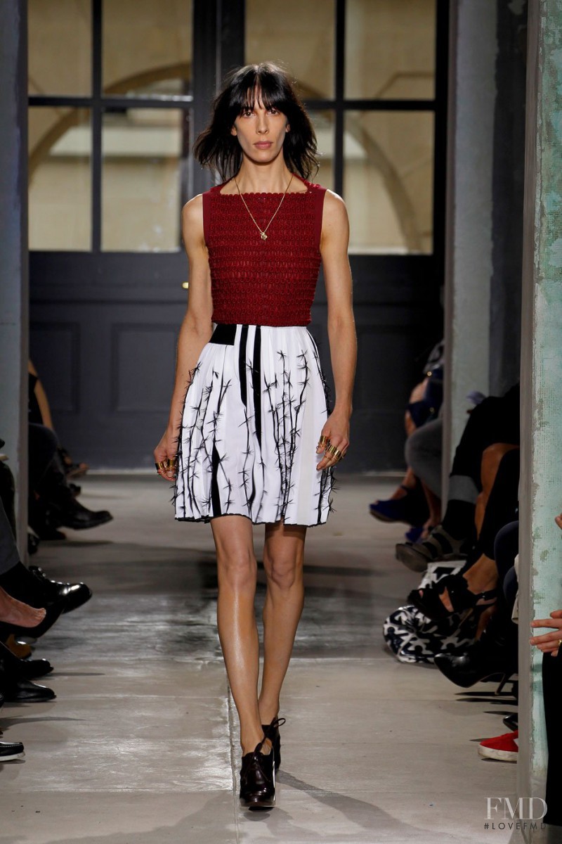 Jamie Bochert featured in  the Balenciaga fashion show for Spring/Summer 2013