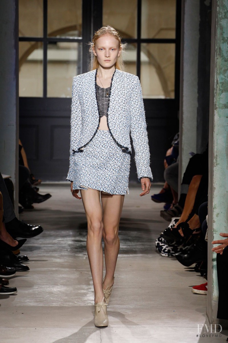 Maja Salamon featured in  the Balenciaga fashion show for Spring/Summer 2013