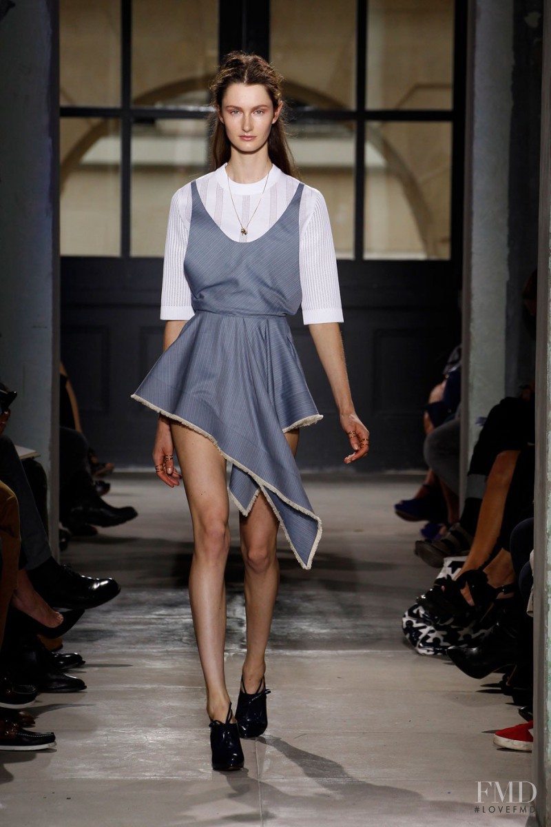 Mackenzie Drazan featured in  the Balenciaga fashion show for Spring/Summer 2013