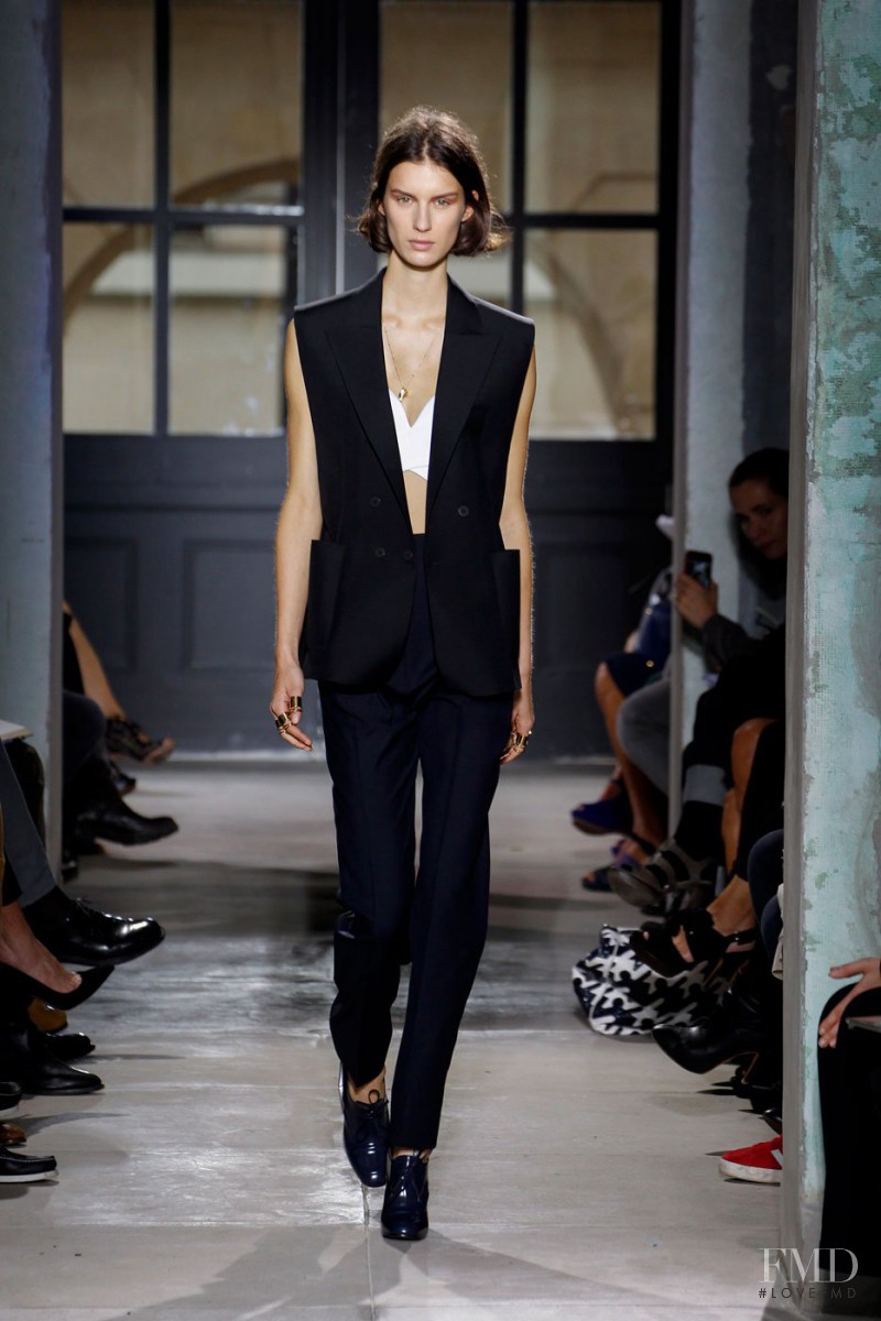 Marte Mei van Haaster featured in  the Balenciaga fashion show for Spring/Summer 2013