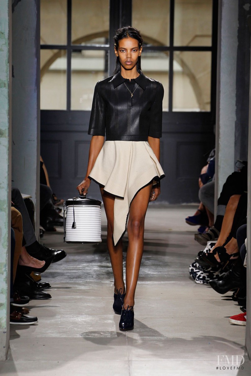 Grace Mahary featured in  the Balenciaga fashion show for Spring/Summer 2013