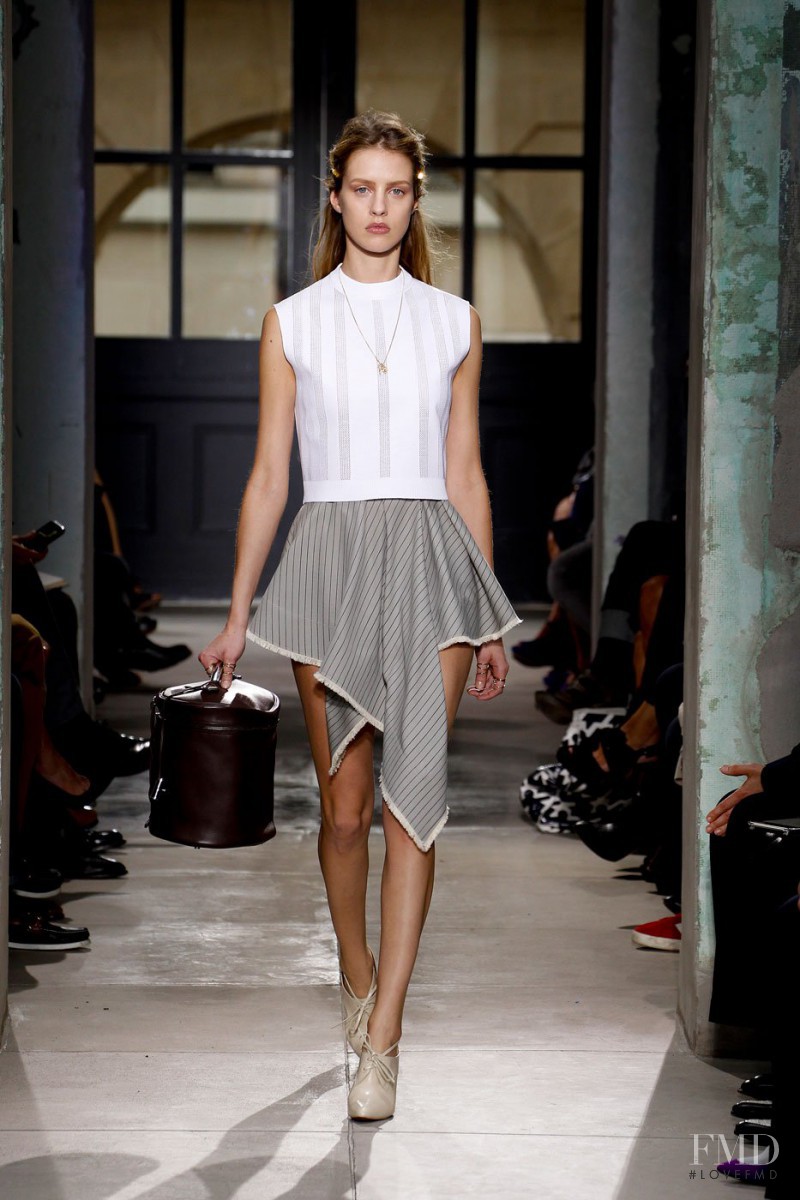 Julia Frauche featured in  the Balenciaga fashion show for Spring/Summer 2013