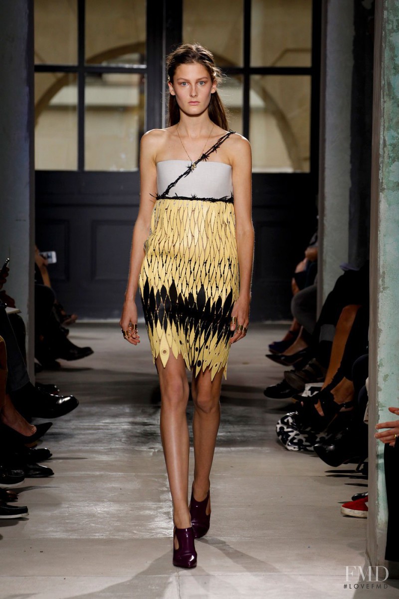 Nora Lony featured in  the Balenciaga fashion show for Spring/Summer 2013