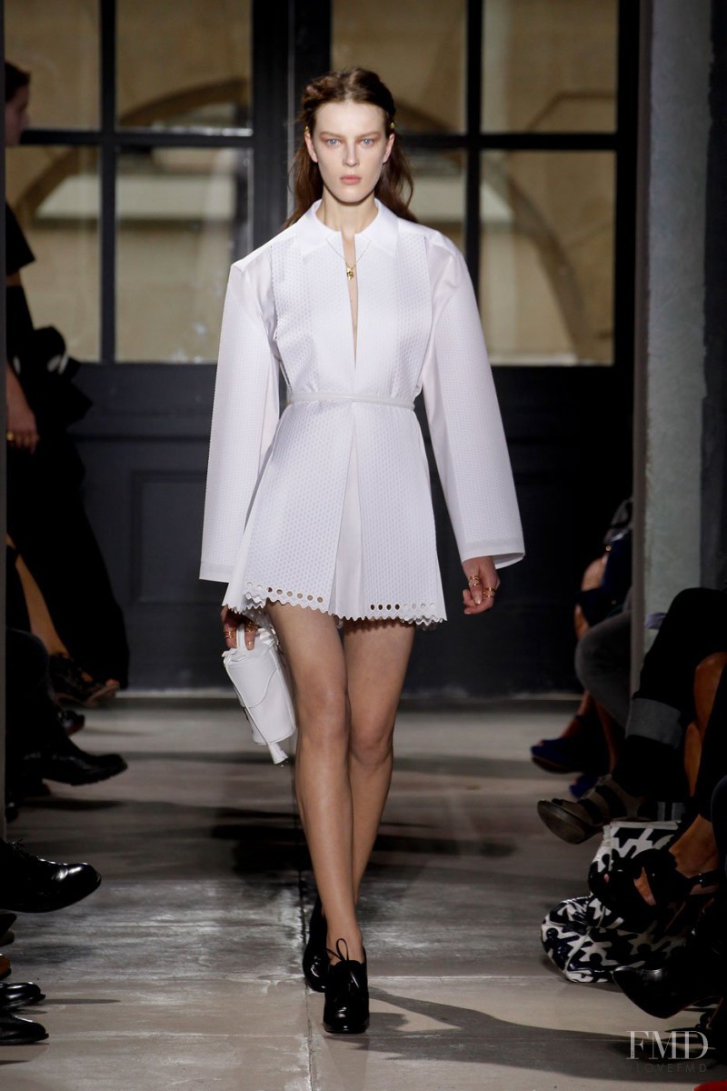 Giedre Kiaulenaite featured in  the Balenciaga fashion show for Spring/Summer 2013