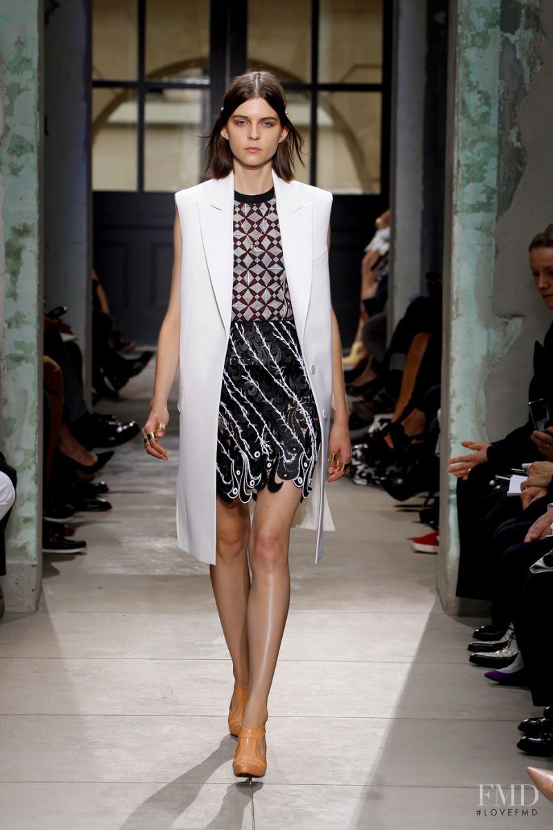 Kel Markey featured in  the Balenciaga fashion show for Spring/Summer 2013