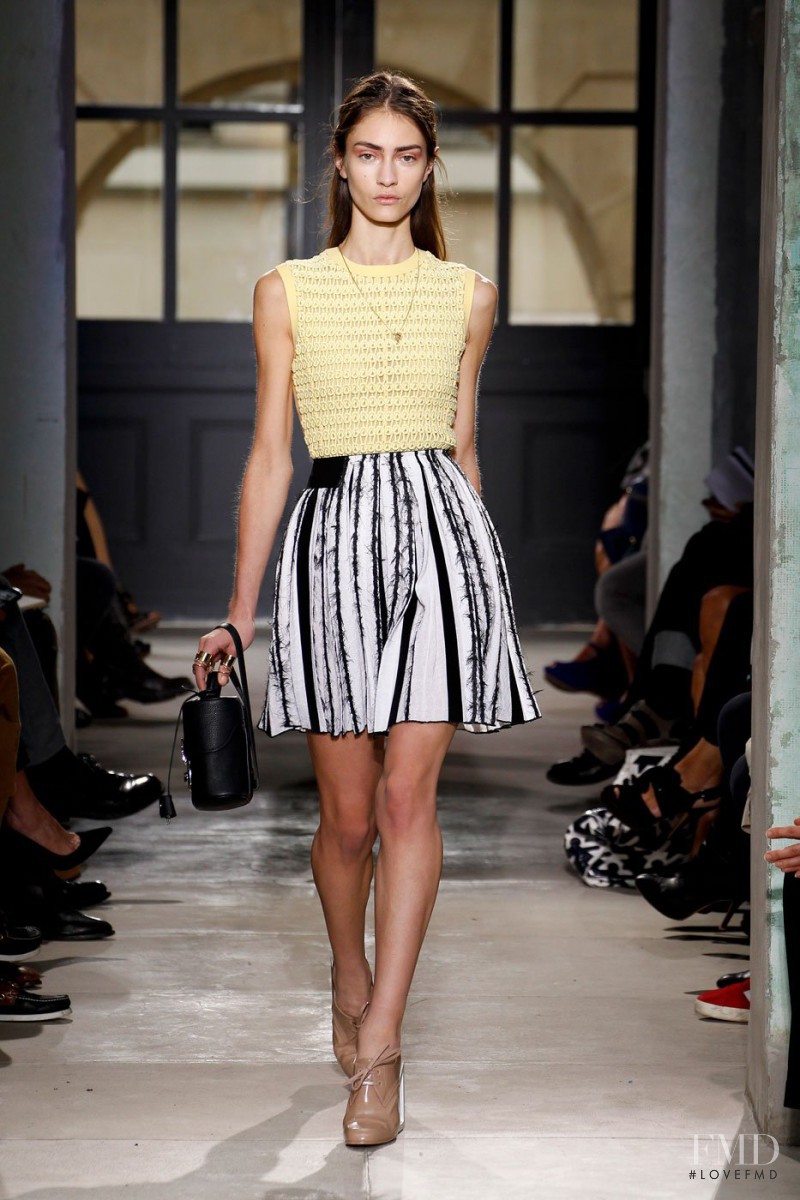 Marine Deleeuw featured in  the Balenciaga fashion show for Spring/Summer 2013