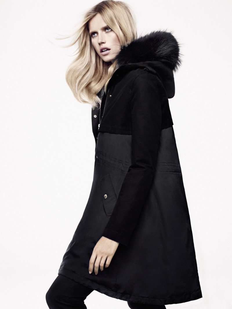 Cato van Ee featured in  the Massimo Dutti \'NYC Studio\' Collection advertisement for Autumn/Winter 2012