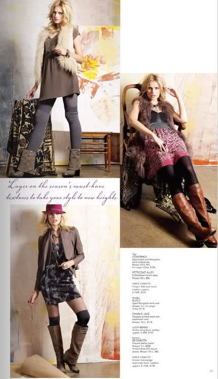 Cato van Ee featured in  the Macy\'s catalogue for Autumn/Winter 2010