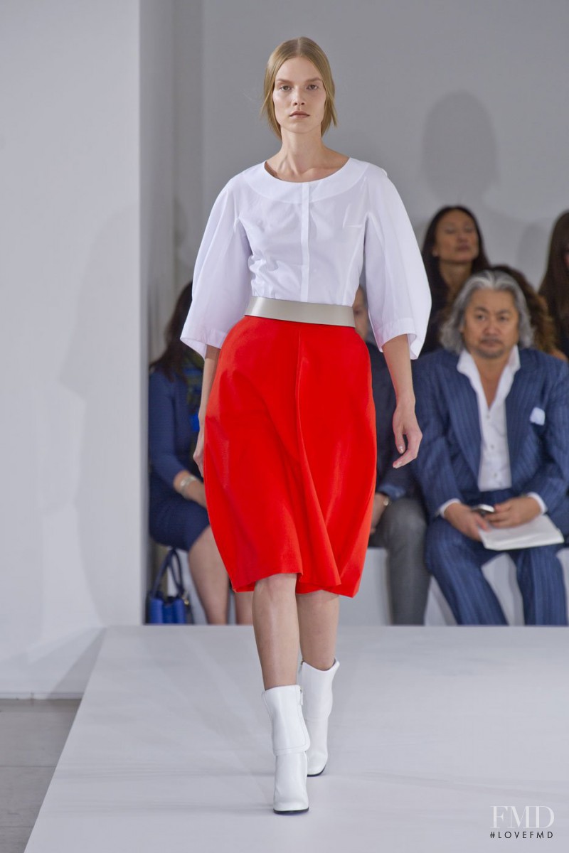 Suvi Koponen featured in  the Jil Sander fashion show for Spring/Summer 2013