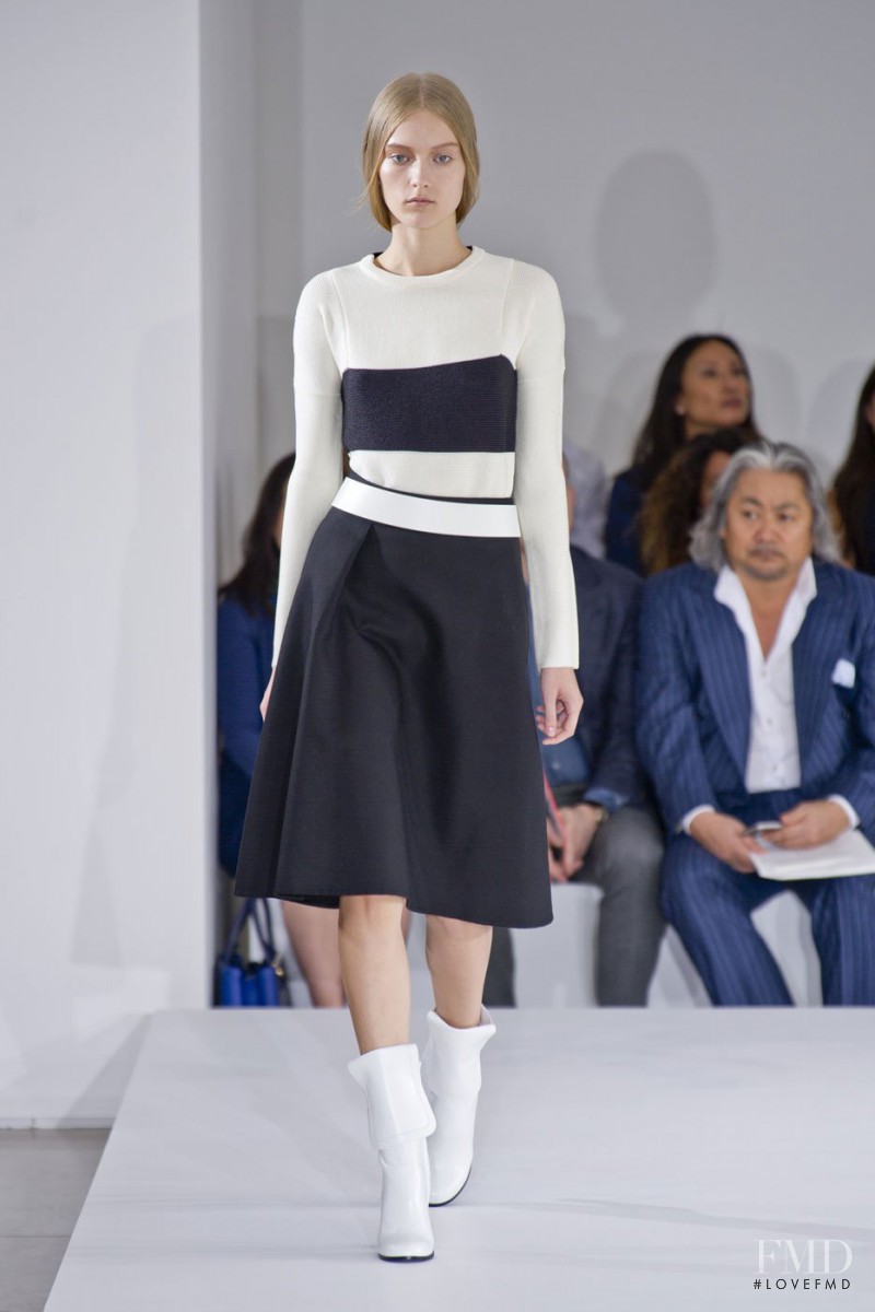Katerina Ryabinkina featured in  the Jil Sander fashion show for Spring/Summer 2013