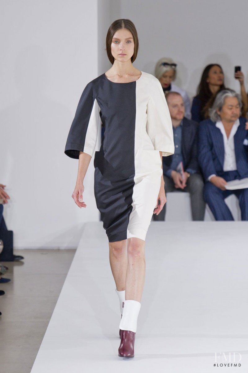 Kati Nescher featured in  the Jil Sander fashion show for Spring/Summer 2013