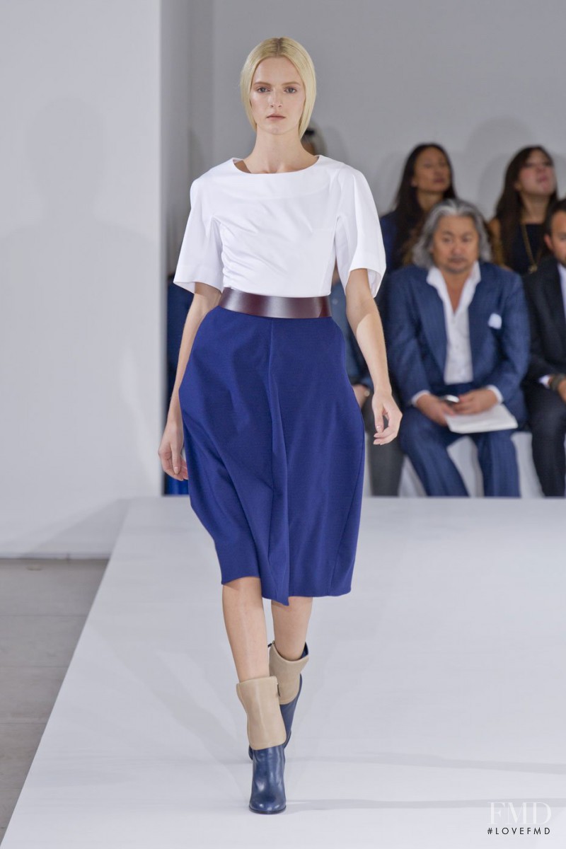 Daria Strokous featured in  the Jil Sander fashion show for Spring/Summer 2013
