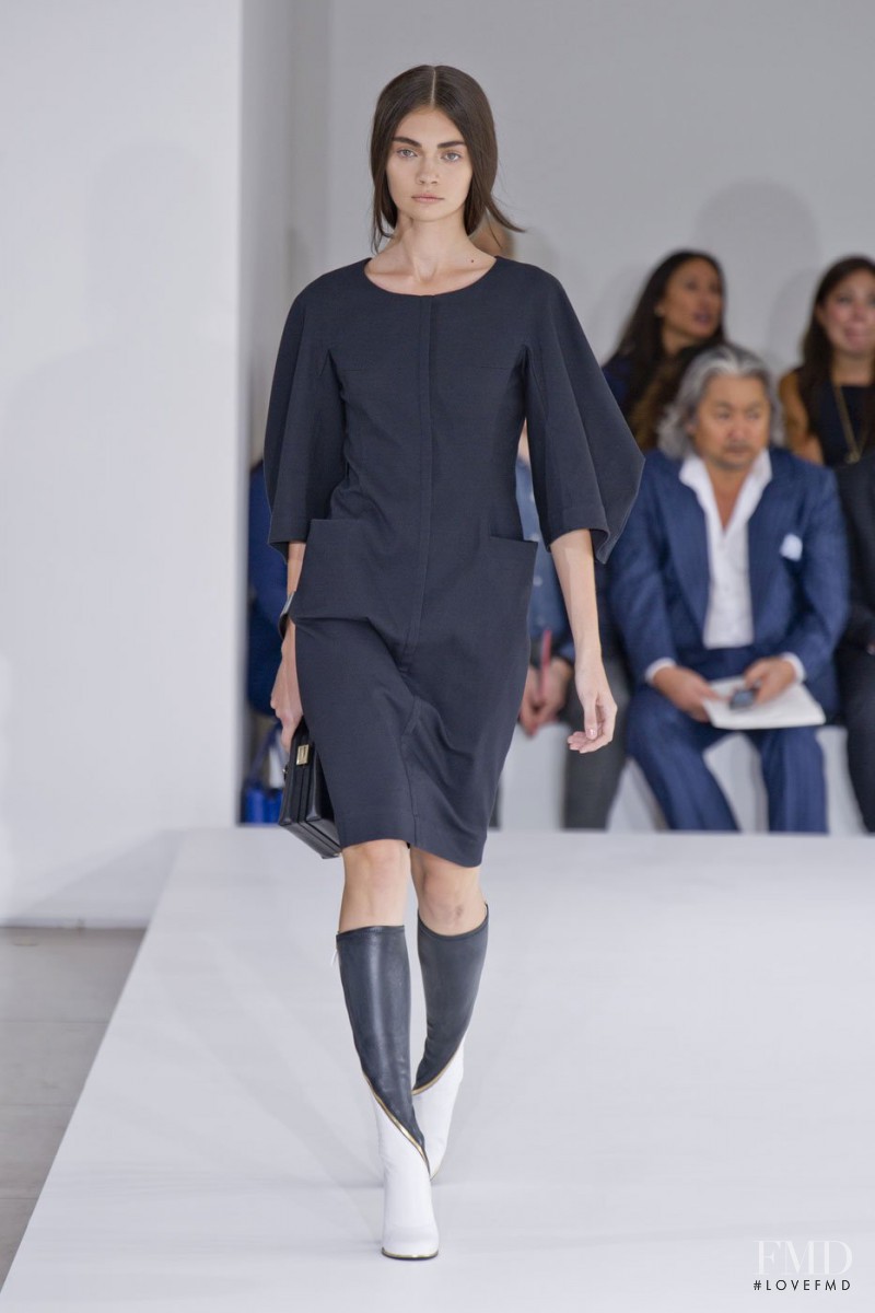 Antonina Vasylchenko featured in  the Jil Sander fashion show for Spring/Summer 2013