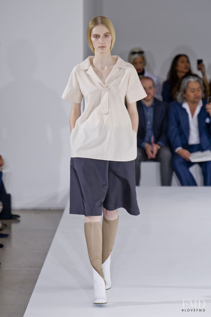 Julia Nobis featured in  the Jil Sander fashion show for Spring/Summer 2013