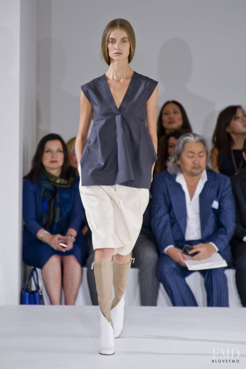 Iris van Berne featured in  the Jil Sander fashion show for Spring/Summer 2013