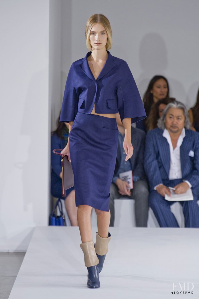 Manuela Frey featured in  the Jil Sander fashion show for Spring/Summer 2013