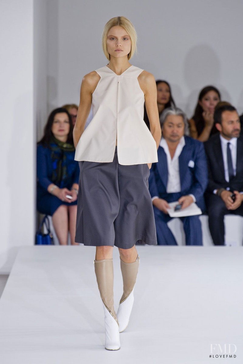 Magdalena Frackowiak featured in  the Jil Sander fashion show for Spring/Summer 2013