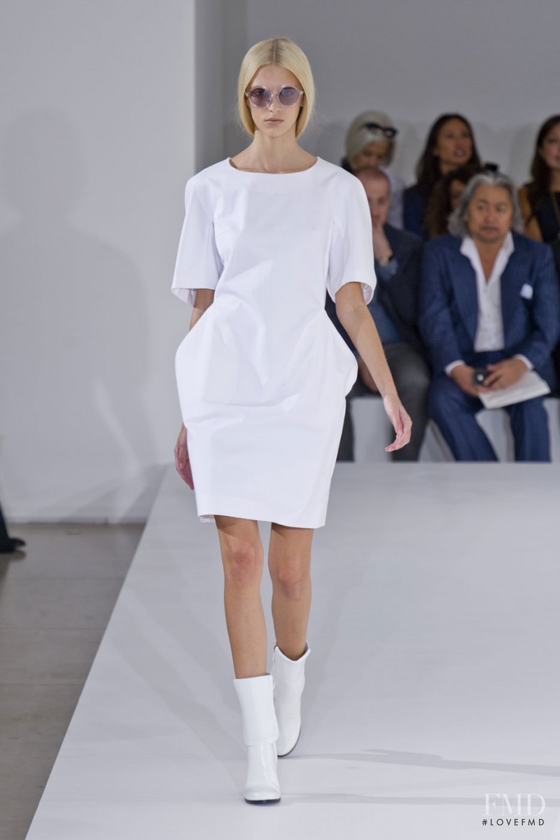Juliana Schurig featured in  the Jil Sander fashion show for Spring/Summer 2013